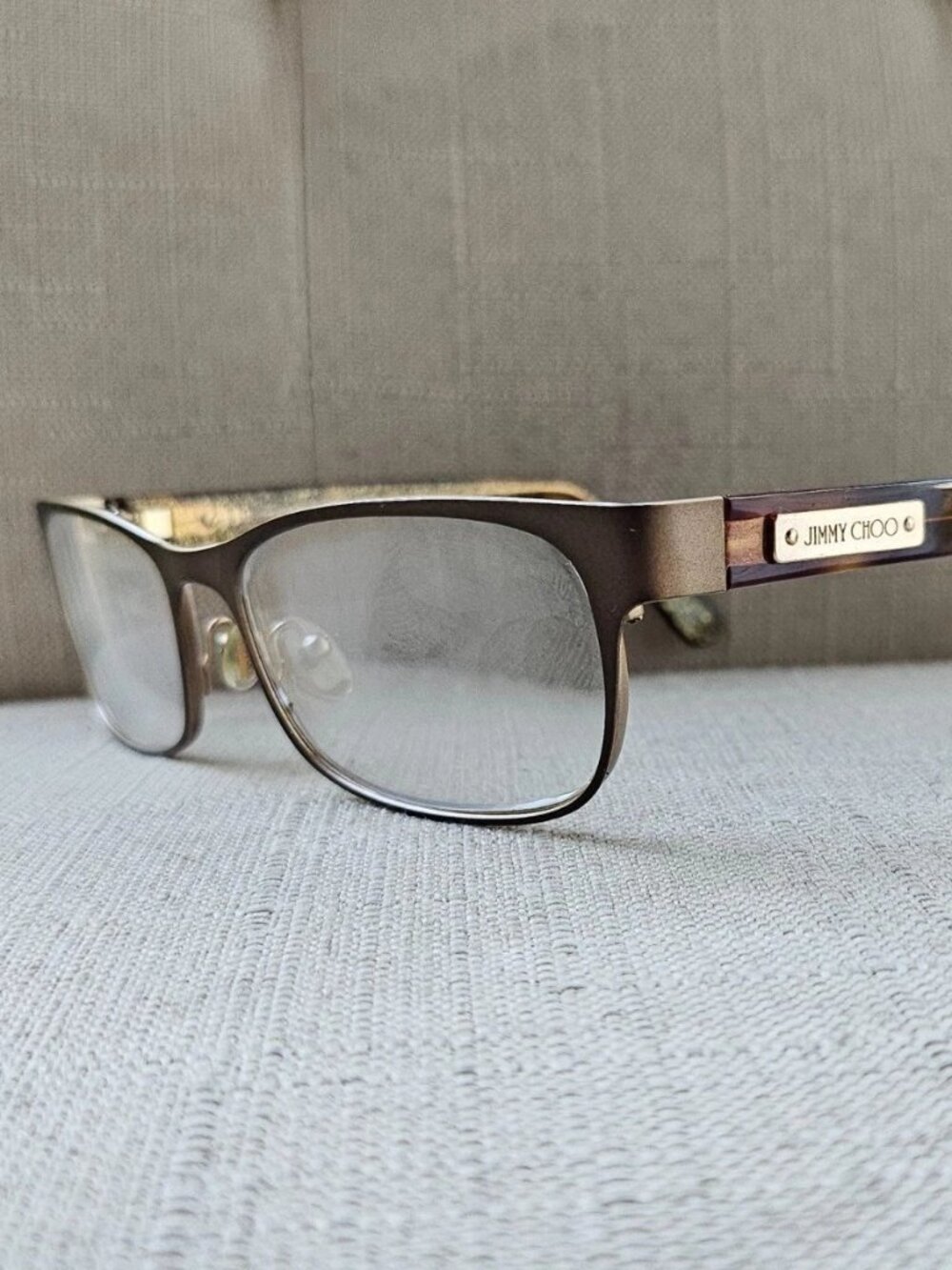 Jimmy Choo Eyeglasses Frame Brown Tone Eyewear 111ENG Glasses made in Italy